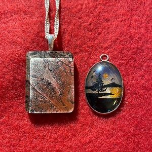 Lot of 2 necklaces & 1 pendant